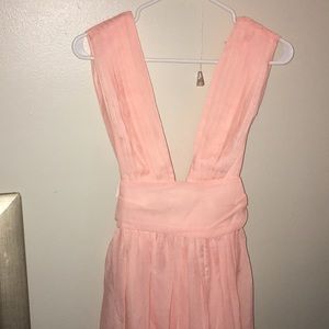 Long pink House of CB dress XS NWT